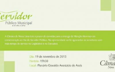 Servidor Público recebe menção honrosa na Câmara