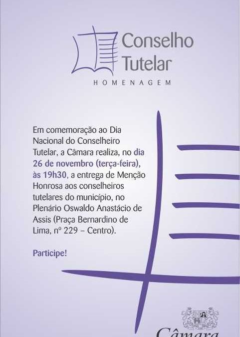 Conselheiros Tutelares são homenageados