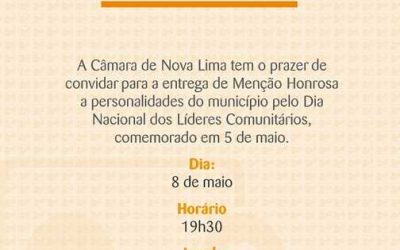 Líderes Comunitários recebem homenagem