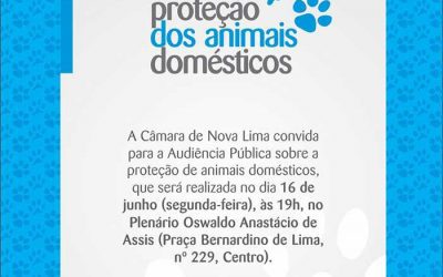 Edital de Convocação – Audiência Pública vai debater assuntos sobre a proteção de animais em Nova Li