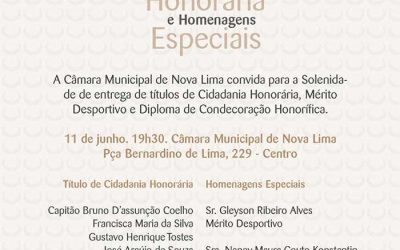 Título de Cidadania Honorária chega a sua 2ª edição em 2014