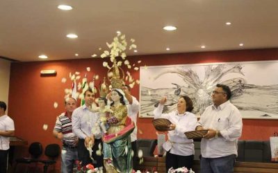 Câmara recebe padroeira de Nova Lima