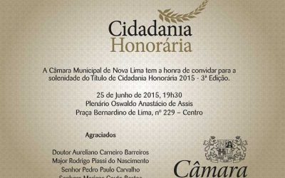Cidadania Honorária 2015 – 3ª Edição