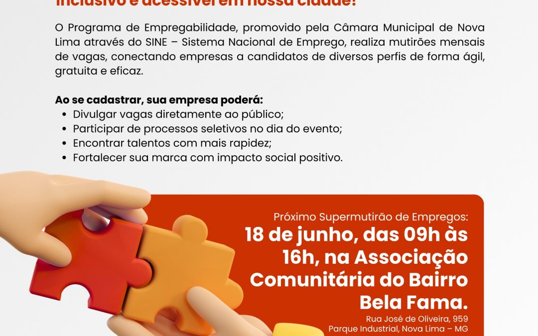 Supermutirão de Empregos: sua empresa pode participar!