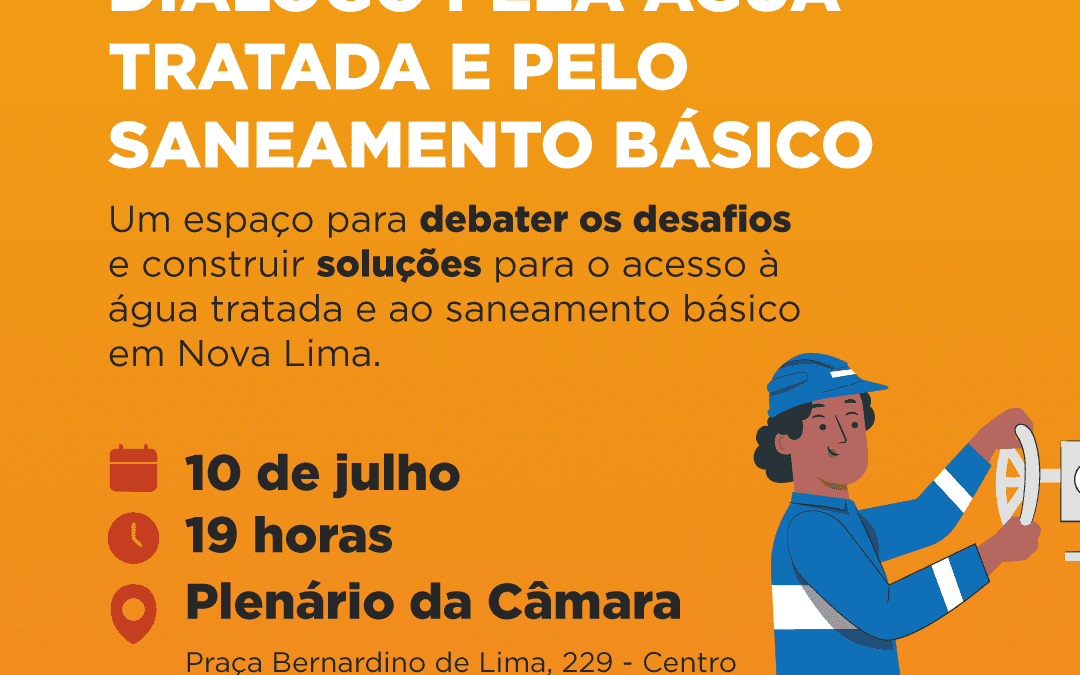 Câmara de Nova Lima realiza Audiência Pública sobre acesso à água tratada e saneamento básico