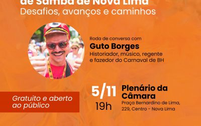 Câmara de Nova Lima promove Encontro dos Blocos e Escolas de Samba e abre diálogo sobre o Carnaval 2026
