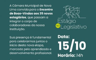 Programa de Estágio da Câmara Municipal recebe 35 novos integrantes