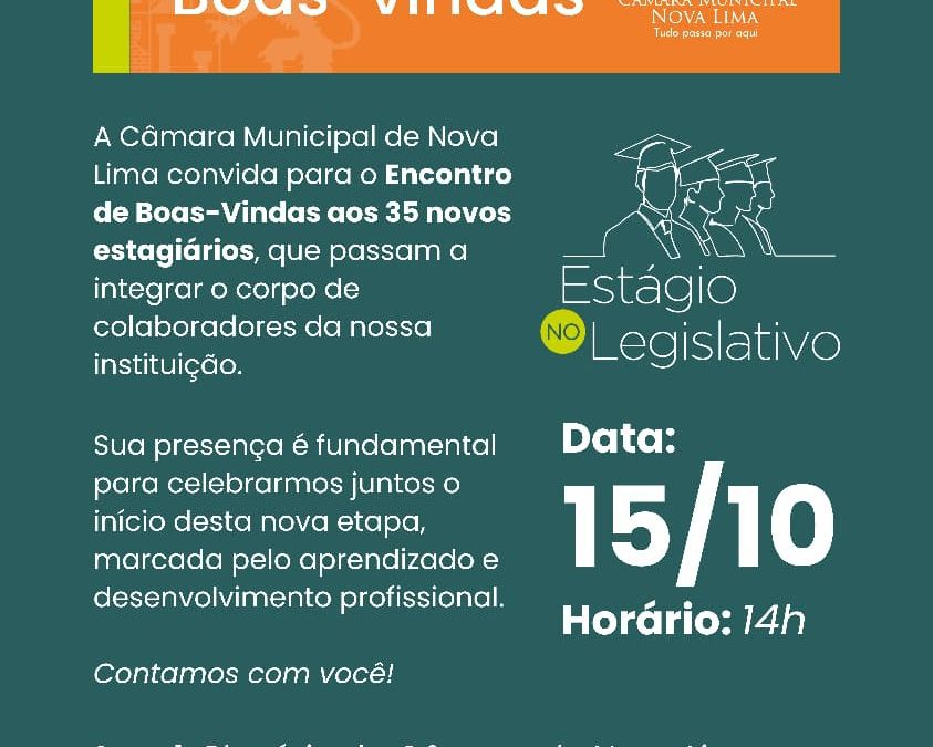 Programa de Estágio da Câmara Municipal recebe 35 novos integrantes