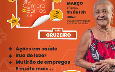 Câmara nos Bairros chega ao Cruzeiro e leva serviços, cultura e lazer para a comunidade