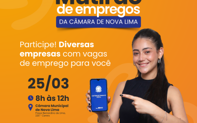 Câmara promove Mutirão de Emprego com diversas oportunidades para a população
