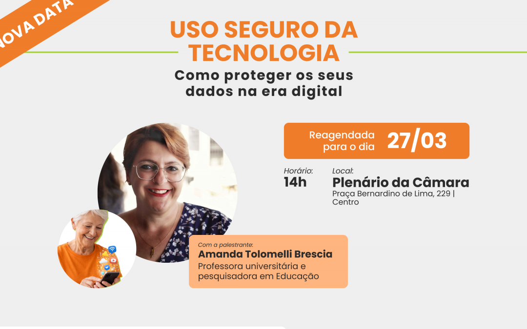 Câmara de Nova Lima promove palestra sobre uso seguro da tecnologia para público 60+